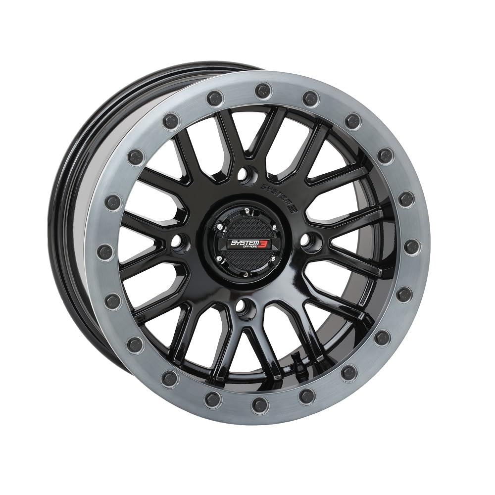 Amazon.com: System 3 SB-9 Beadlock 15x9 ATV/UTV Wheel - Gloss